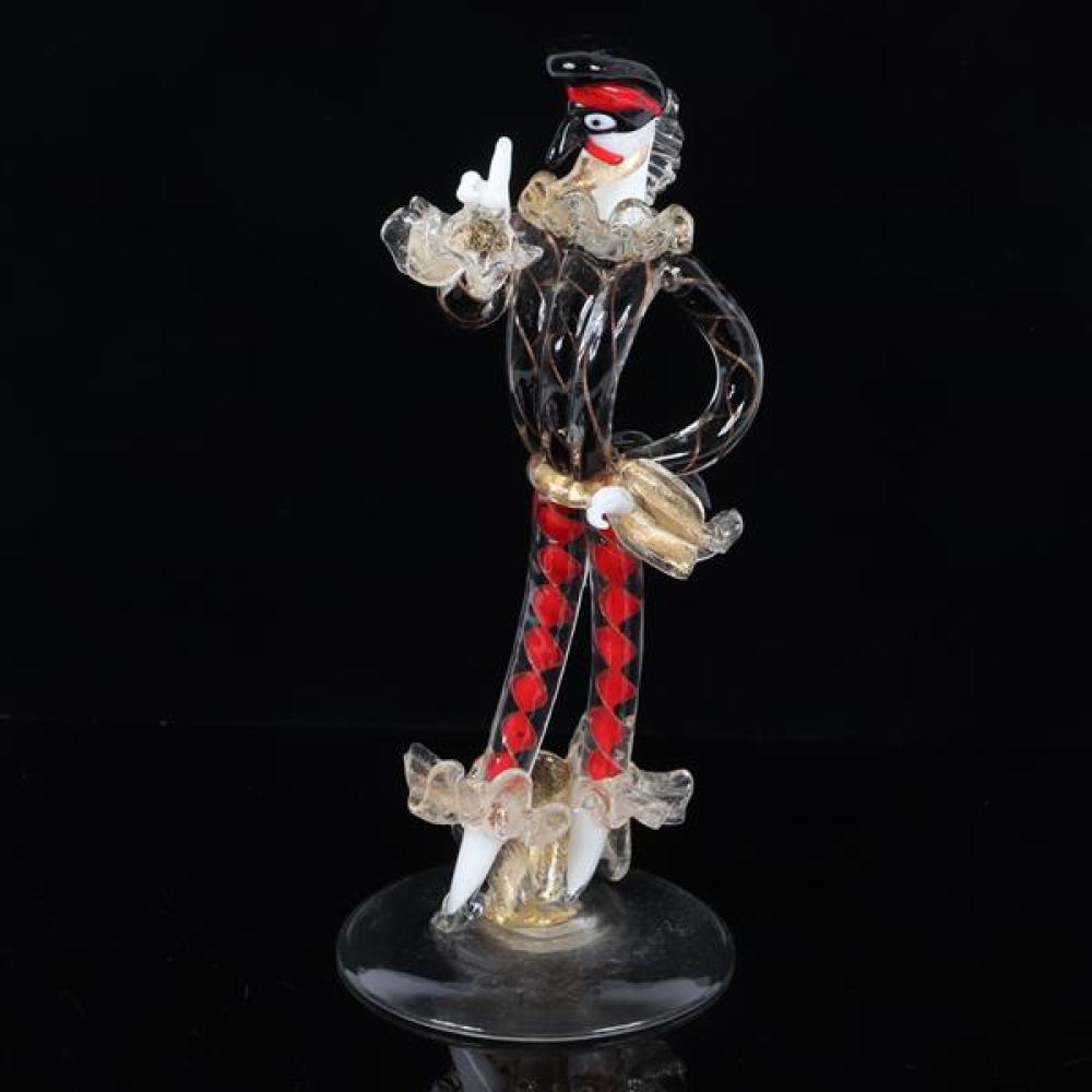 Appraisal: EARLY FLAVIO POLI FOR SEGUSO VETRI D'ARTE HARLEQUIN MURANO ITALIAN