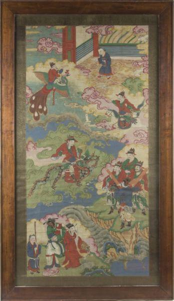 Appraisal: Chinese Xian Framed Scroll late th to early th century