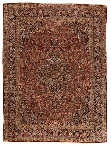 Appraisal: KASHAN RUG Persian ca - ft in x ft in