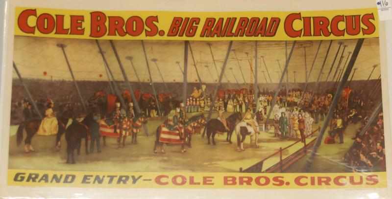 Appraisal: Lot of Circus Posters One Cole Bros poster depicting a