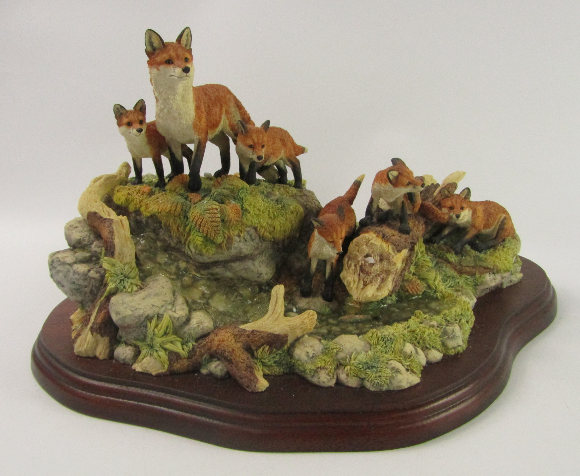 Appraisal: A Border Fine Arts Sculpture modelled as a Fox and