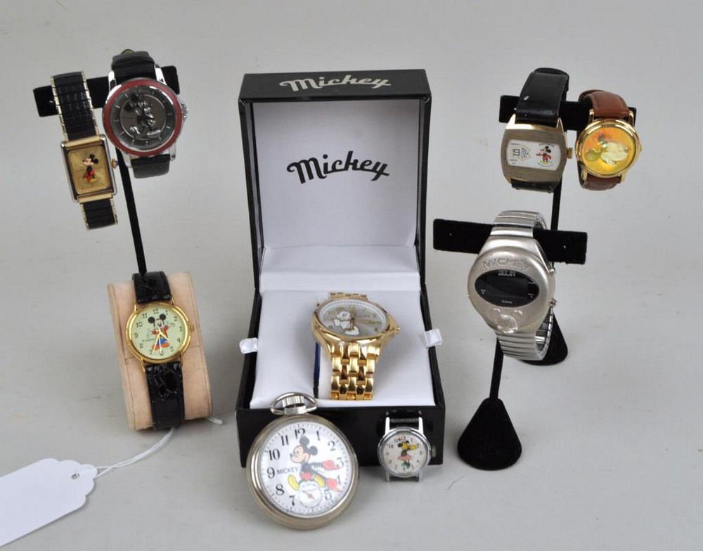 Appraisal: Group Mickey Mouse Watches including a Bradley pocket and a