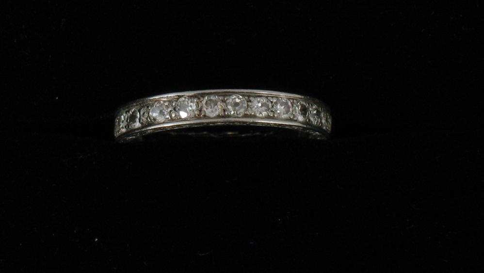 Appraisal: A FULL DIAMOND ETERNITY RING the round old-cut diamonds in