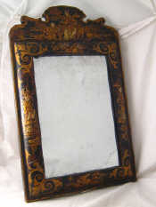 Appraisal: A s Chinoiserie style mirror the plate framed in black