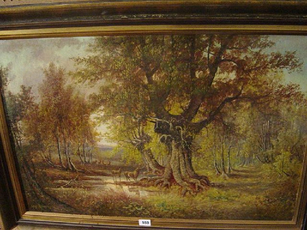 Appraisal: An early th century oil painting on canvas by George