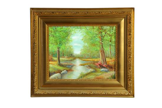 Appraisal: LANDSCAPE BY C STEPFONDS AMERICAN SCHOOL TH CENTURY Oil on