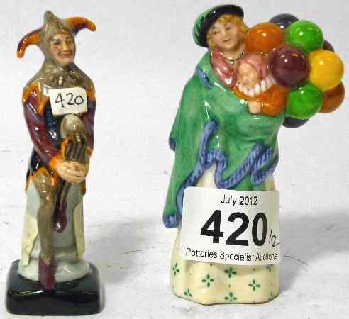 Appraisal: Royal Doulton Miniature Figures The Jester HN and The Balloon