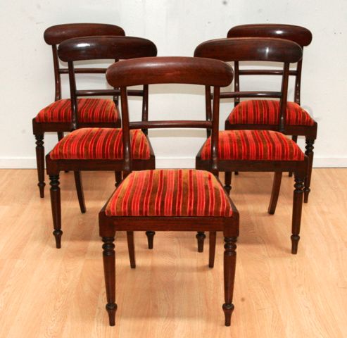 Appraisal: A set of eight Victorian mahogany dining chairs including two