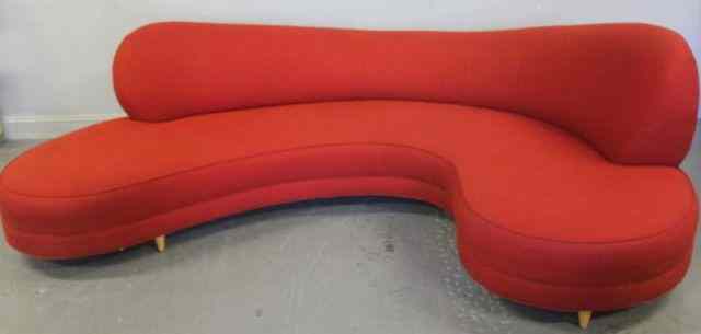 Appraisal: Possibly Vladimir Kagan Sofa From a NYC location Dimensions '