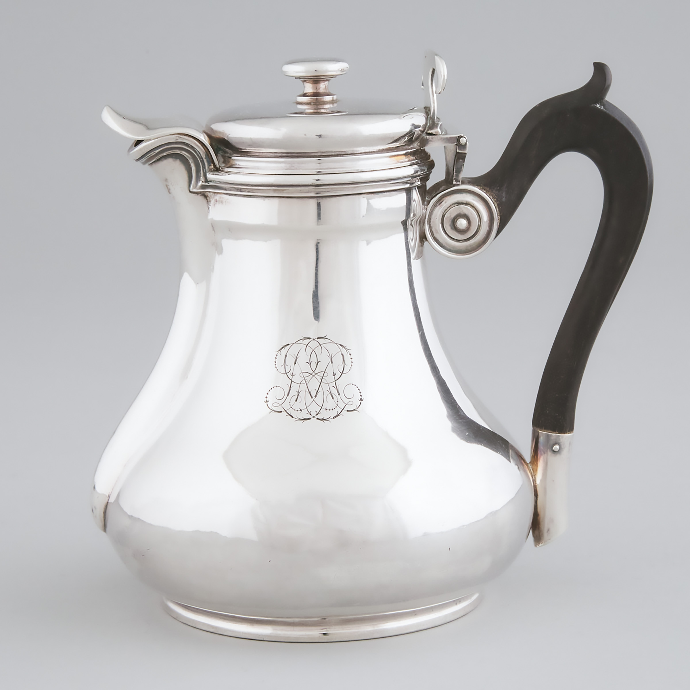 Appraisal: French Silver Hot Water Pot Charles Harleux Paris late th