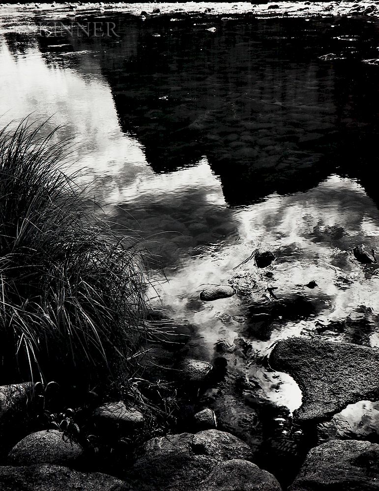 Appraisal: Ansel Adams American - Merced River Reflection Yosemite National Park