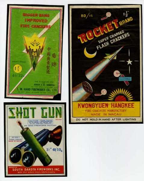 Appraisal: Lot of Firecracker Labels Includes Shot Gun Rocket Brand Bigger