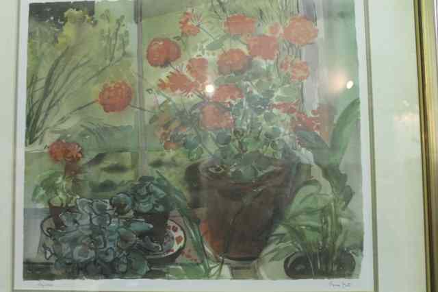 Appraisal: Anna Britt British th Century Various potted plants in a