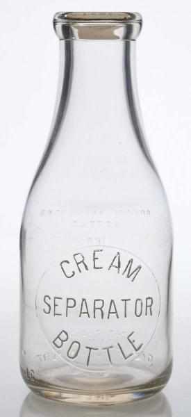 Appraisal: Cream-Separator Embossed Bottle Description Minnesota Nice embossing Condition Excellent Size