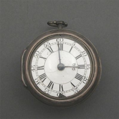 Appraisal: A silver pair cased verge watch by James Russel London