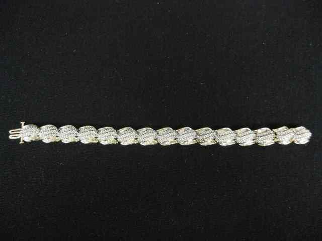 Appraisal: Diamond Bracelet baguette diamonds totaling carats in k yellow gold