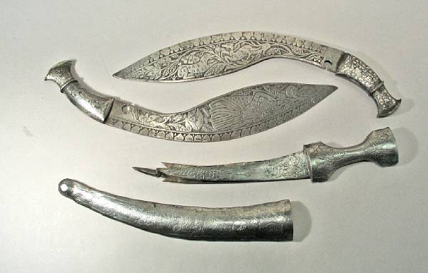 Appraisal: A lot of three Indian edged weaponslate th early th