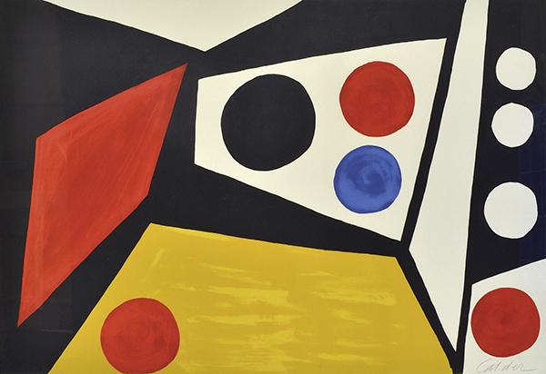 Appraisal: ALEXANDER CALDER - Construction lithograph X cm