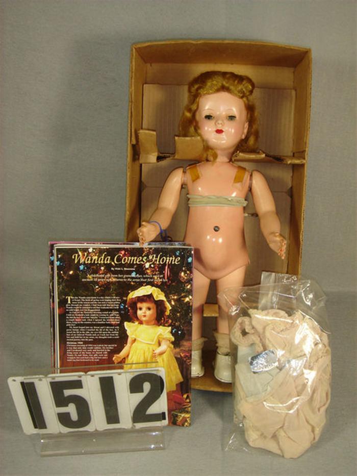 Appraisal: Wanda the Walking Doll hard plastic doll sleepy eyes moveable