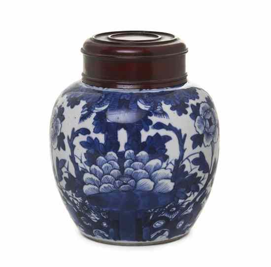 Appraisal: A Chinese Porcelain Ginger Jar of covered ovoid form having