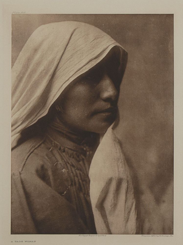 Appraisal: Edward Curtis A Taos Woman Edward Curtis - A Taos