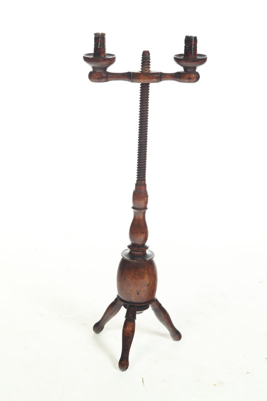 Appraisal: CANDLESTAND American or English late th-early th century Old finish