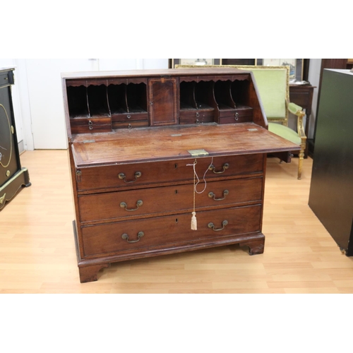 Appraisal: Antique English George III mahogany bureau circa - approx cm