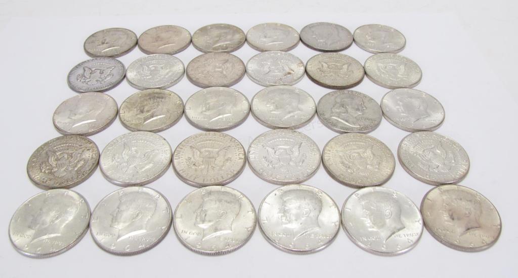 Appraisal: Collection of Kennedy Silver Half Dollar Coins total oz troy