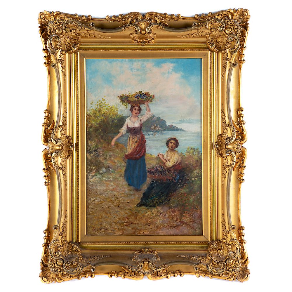 Appraisal: John McColvin Italian Peasant Girls by the Sea British act