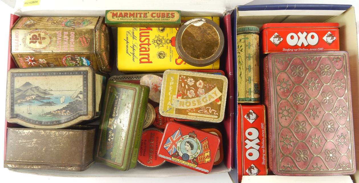 Appraisal: Advertising tins including Callard Bowser OXO Marmite Cubes Wills Waverley