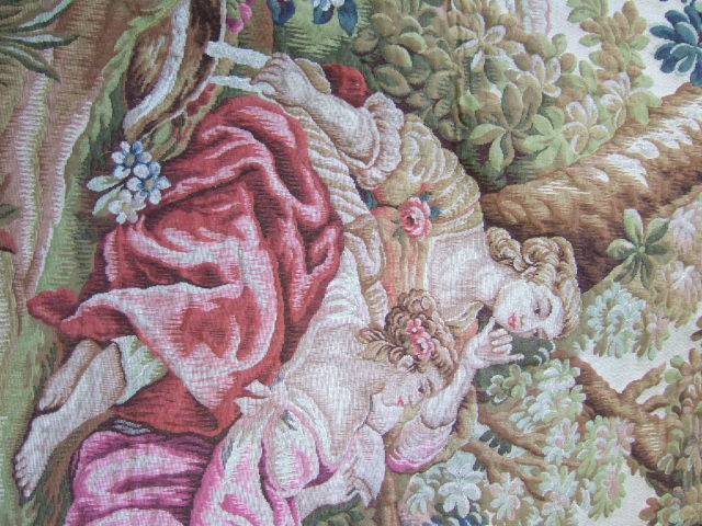 Appraisal: A French tapestry of recent manufacture depicting gallant and companion