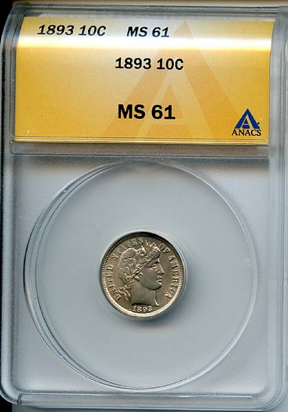 Appraisal: C MS ANACS Soft satiny surfaces with a hint of