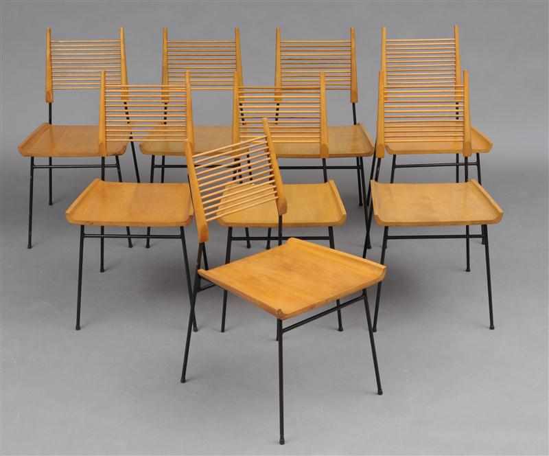 Appraisal: ASSEMBLED SET OF EIGHT PAUL MCCOBB PLANNAR GROUP ''SHOVEL'' CHAIRS