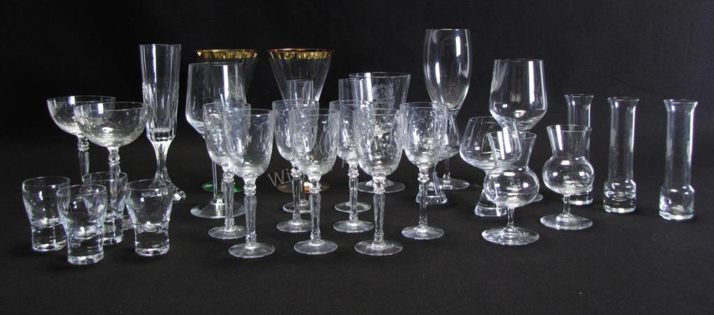 Appraisal: Group of Assorted Glassware pieces total including two artist signed