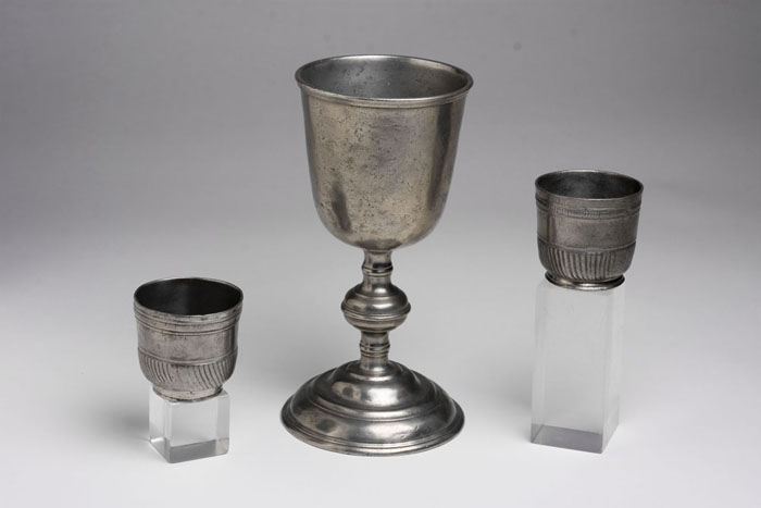 Appraisal: AMERICAN PEWTER CHALICE ATTRIBUTED TO JOHANN CHRISTOPH HEYNE - Lancaster