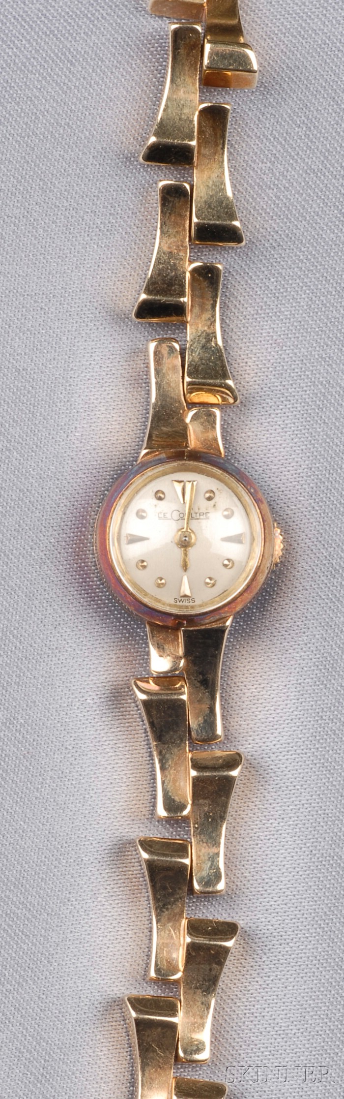 Appraisal: Lady's kt Gold Wristwatch Le Coultre the ivory-tone metal dial