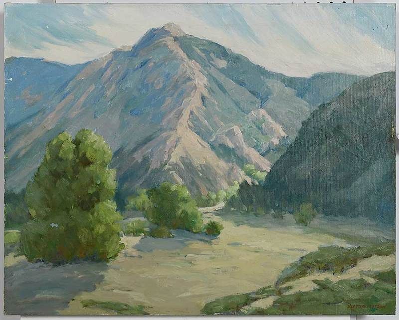 Appraisal: Victor Matson California Utah - Salmon Pink signed lower right