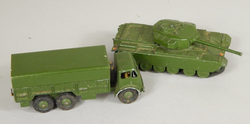 Appraisal: Two Dinky Super Toys army vehicles a ten ton Army