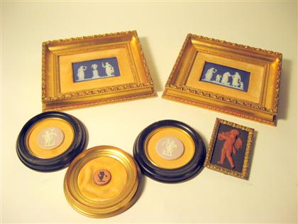 Appraisal: Group of Wedgwood jasperware plaques th th centuries