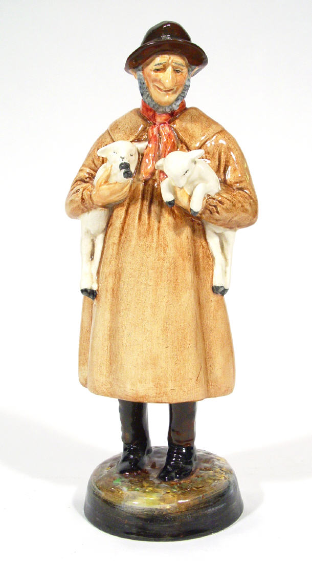 Appraisal: Hand painted Royal Doulton figure 'Lambing Time' HN cm high