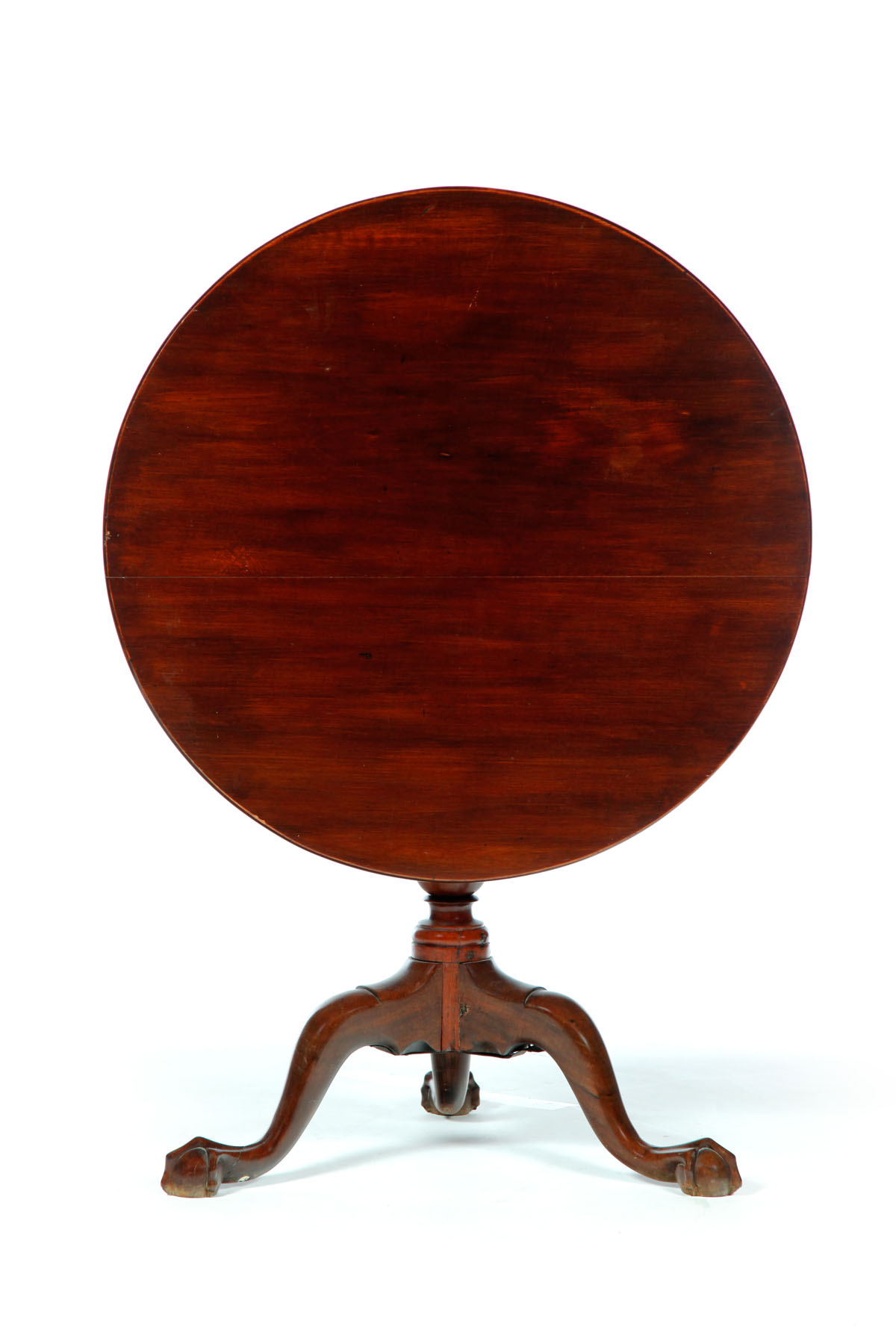 Appraisal: CHIPPENDALE TILT-TOP TEA TABLE Pennsylvania ca mahogany Round top with