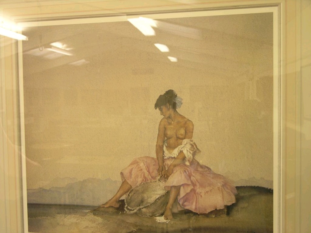 Appraisal: W Russell Flint limited edition artist's proof 'Ariadne' seated semi-nude