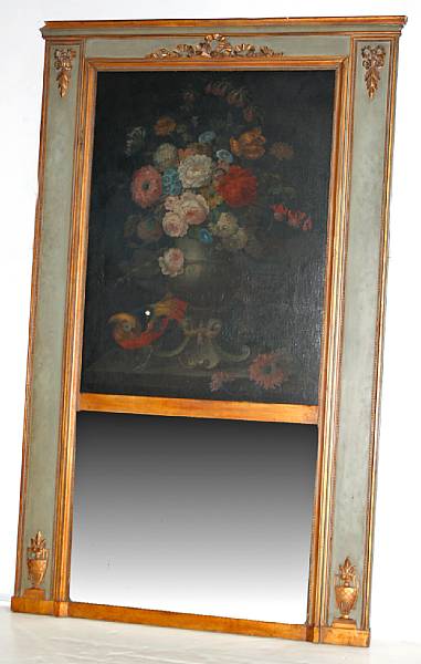 Appraisal: A Neoclassical style trumeau mirror late th century height in