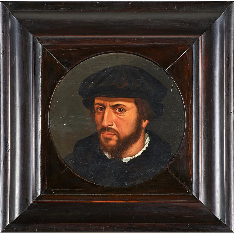 Appraisal: TH C DUTCH SCHOOL PORTRAIT Oil on panel of Cornelis