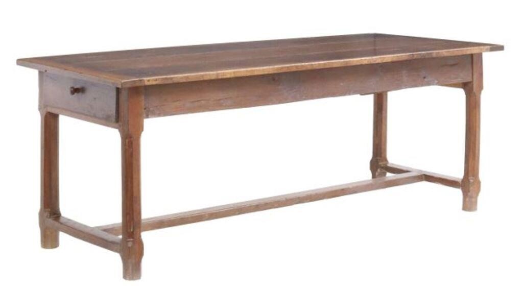 Appraisal: French Provincial farmhouse table late th early th c three