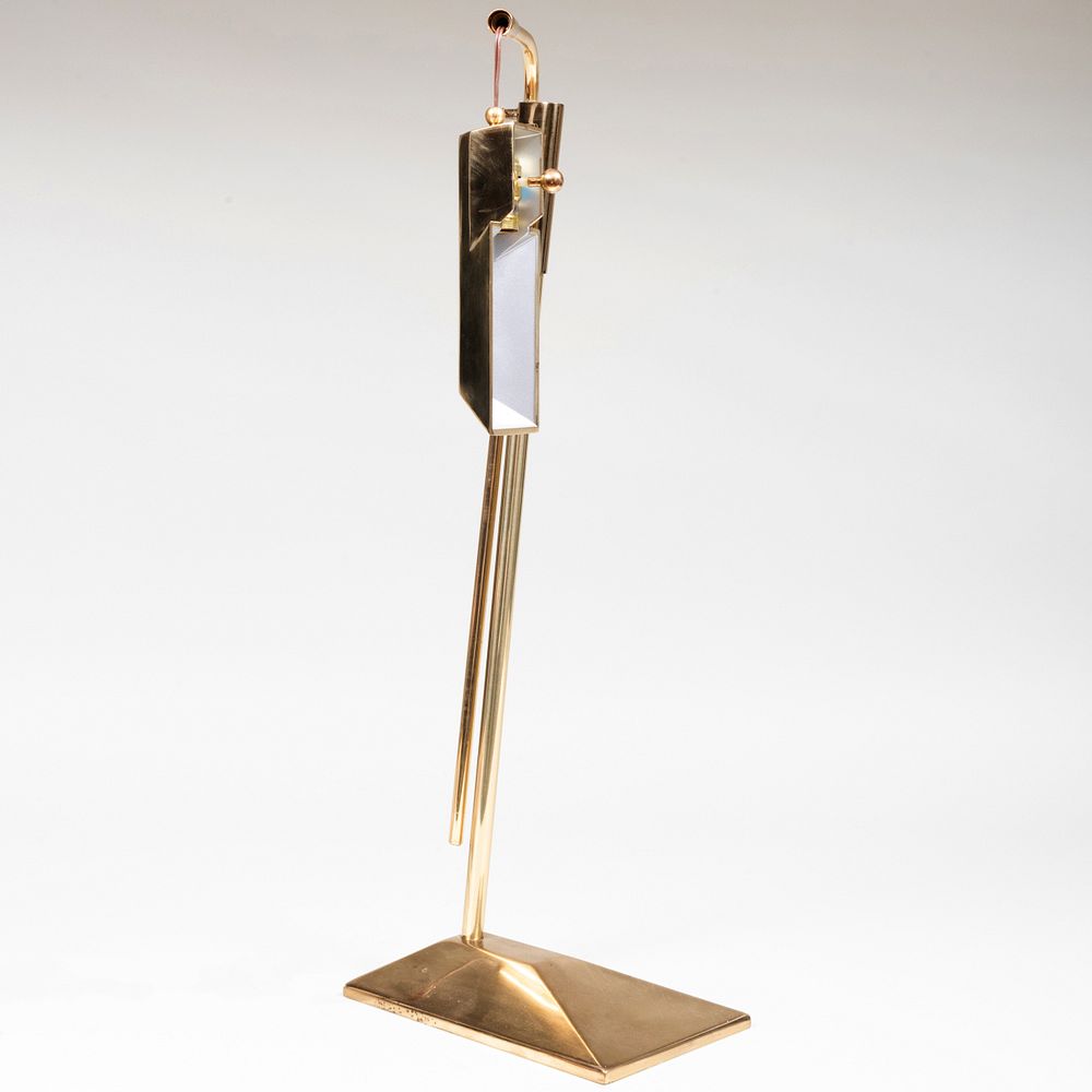 Appraisal: Stiffel Brass Adjustable Floor Lamp x x in Condition Lacking