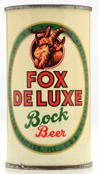 Appraisal: Fox Deluxe Bock Flat Top Beer Can - Near perfect