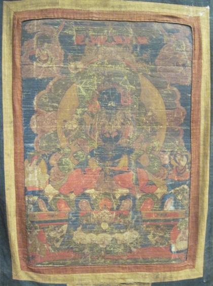 Appraisal: Tibetan thangka th th century