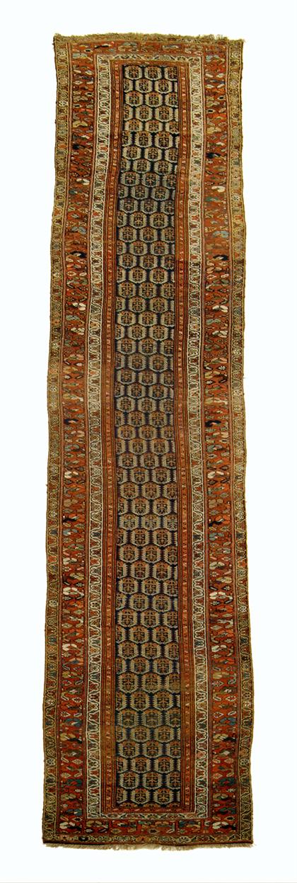 Appraisal: Kurdish runner northwest persia circa late th century ft in