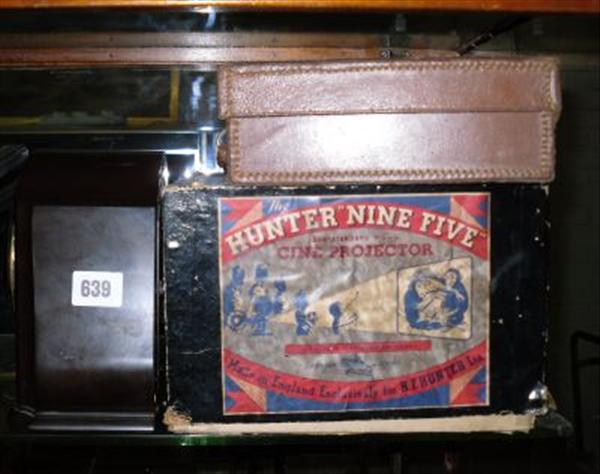 Appraisal: A Hunter's 'Nine Five' cine projector a Trench Art letter